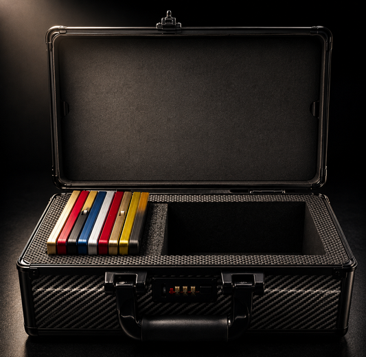GOATcase ZENITH Carbon Edition Graded Card Storage Case with Transparent PSA Slab Display