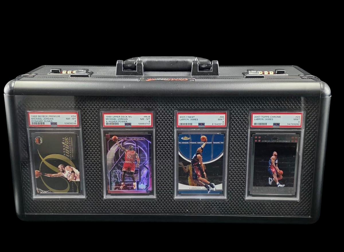 GOATcase APEX 4-Row Black Diamond transparent PSA slab display