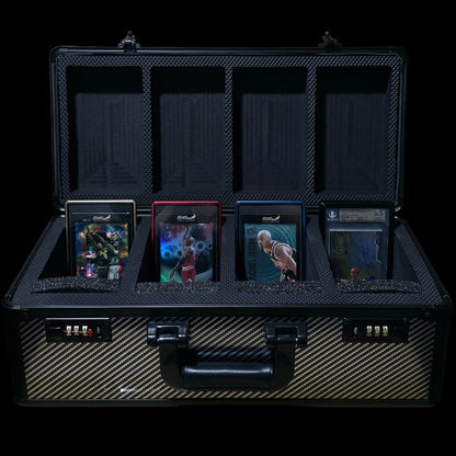 GOATcase APEX 4-Row Carbon Edition Premium Graded Card Storage & Display Case