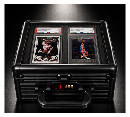 GOATcase APEX 2-Row Black Ribbon Premium Graded Card Storage & Display Case