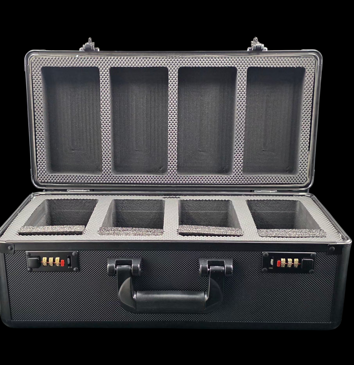 GOATcase APEX Series 4-Row Graded Card Storage Case with Transparent PSA Slab Display