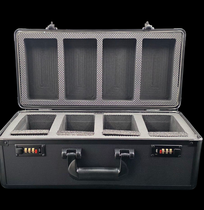 GOATcase APEX Series 4-Row Graded Card Storage Case with Transparent PSA Slab Display