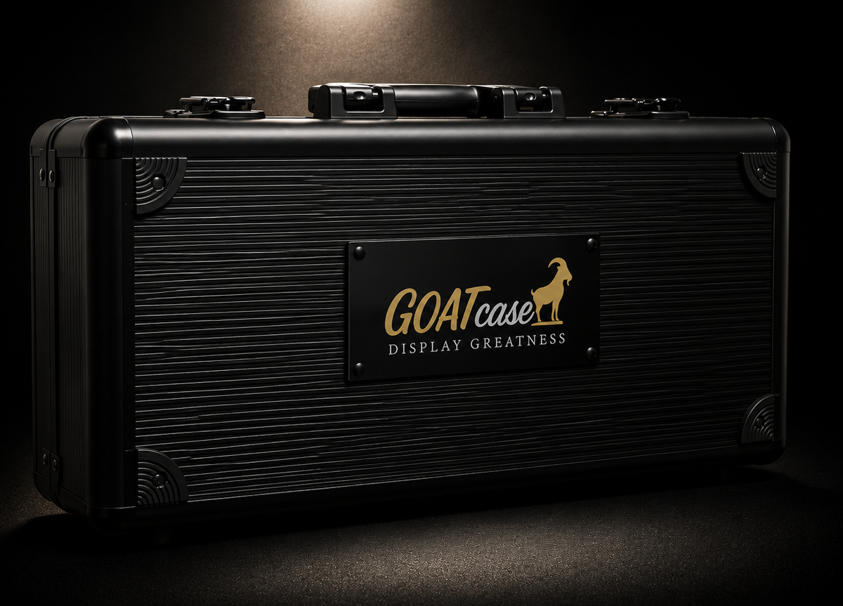 GOATcase APEX Signature Black Ribbon Premium Graded Card Storage & Display Case