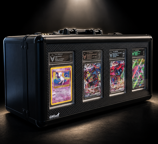 GOATcase APEX 4-Row Black Ribbon Edition Premium Graded Card Storage & Display Case